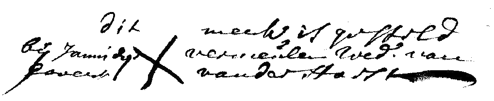 Handtekening Jannigje Vermeulen